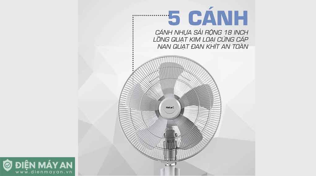 Quạt sàn công nghiệp Hatari 5 cánh IS18M1 126W